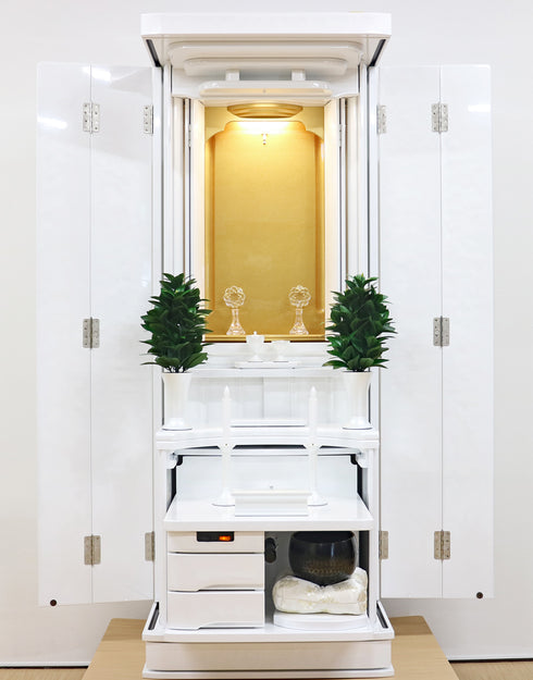 Soka Gakkai Furniture-style Buddhist Altar "Akane" Available in 4 colors Made in Japan Rainbow Gold Cabinet Compatible with Permanent Gohonzon